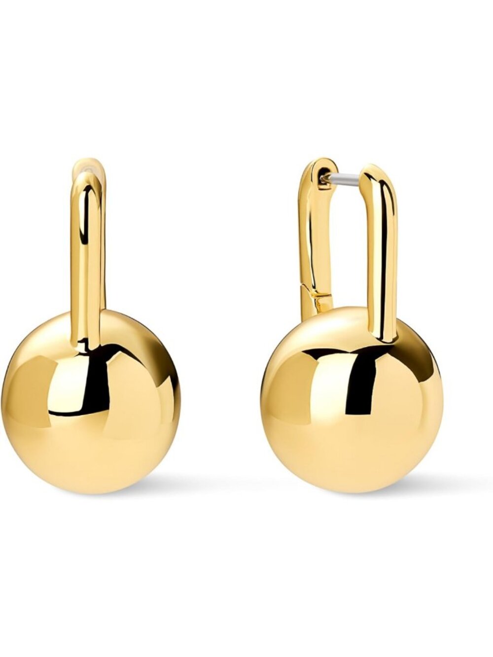 Chunky Ball Earrings - 14K Gold Plated & Silver Rhodium - Statement Jewelry